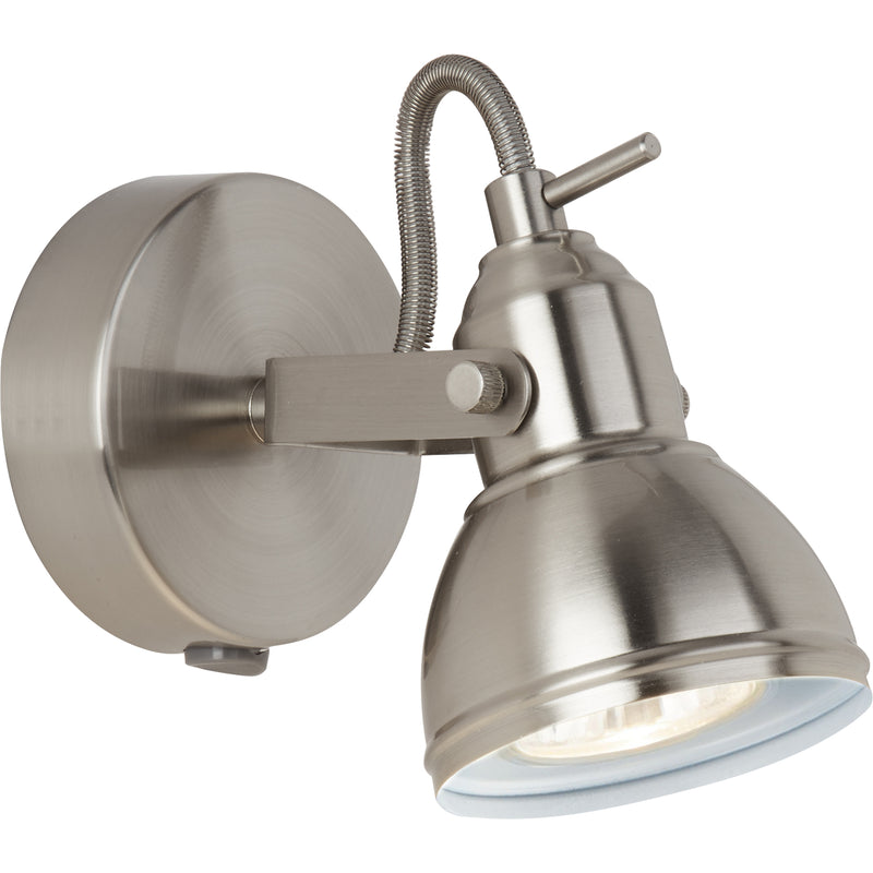 Searchlight  1541SS Focus  Spotlight Wall Light - Satin Silver Metal