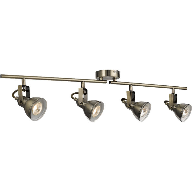 Searchlight  1544AB Focus  4Lt Split Bar Spotlight - Antique Brass Metal