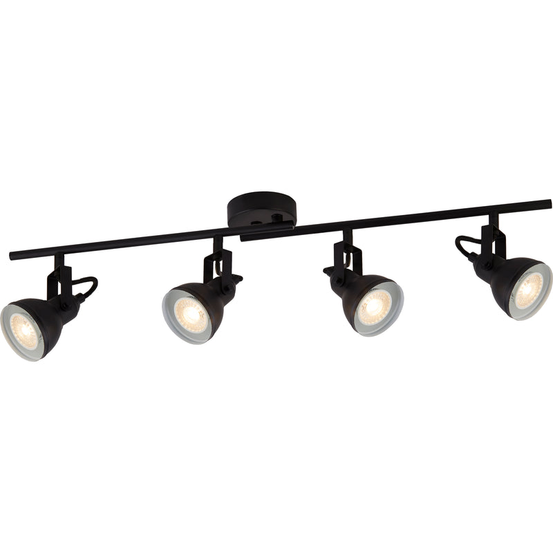 Searchlight  1544BK Focus  4Lt Split Bar Spotlight  - Black Metal