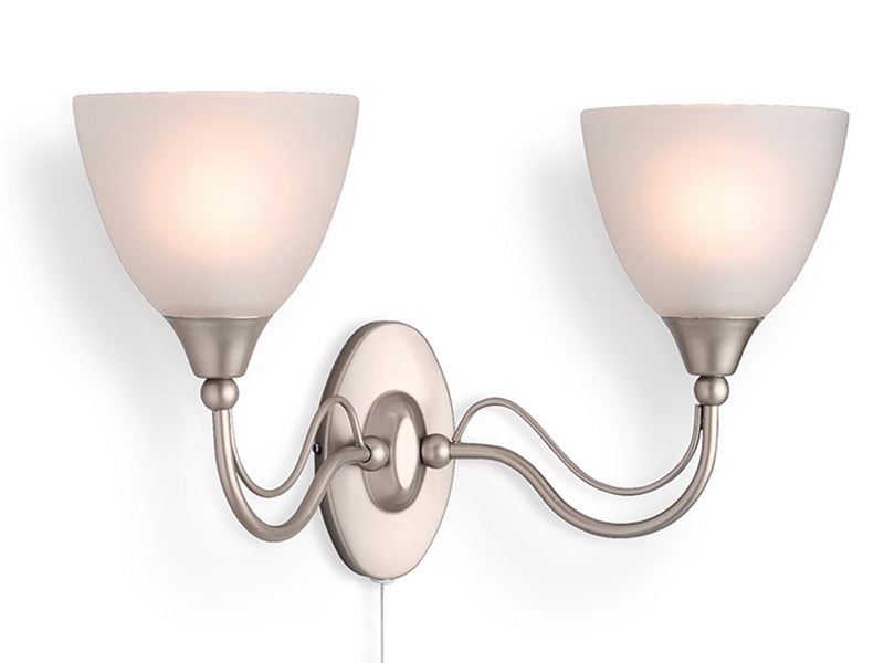 Firstlight Santana 2 Light Wall (Switched) 8037SS