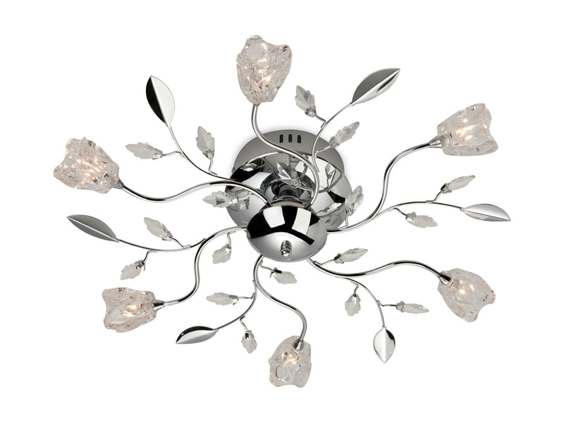 Firstlight Cindy 6 Light Flush Fitting 8361CH