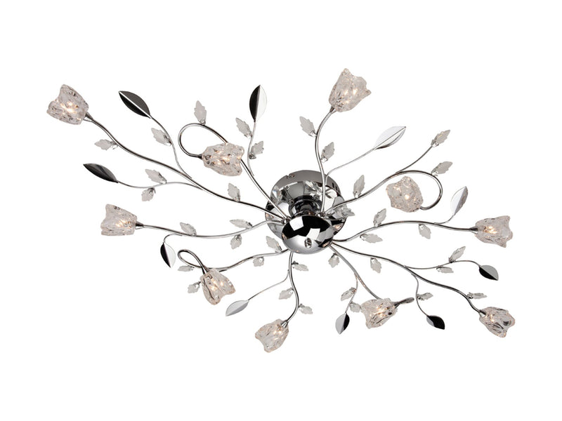 Firstlight Cindy 10 Light Flush Fitting 8362CH