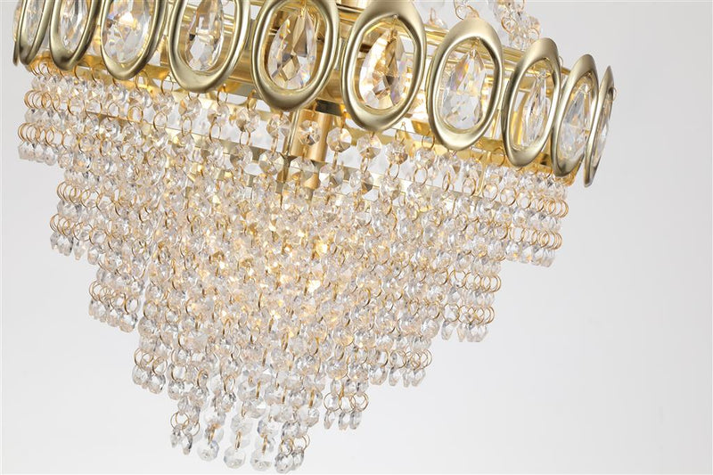 Searchlight 1611-6SB Louis Phillipe 6Lt Pendant Lamp, Satin Brass
