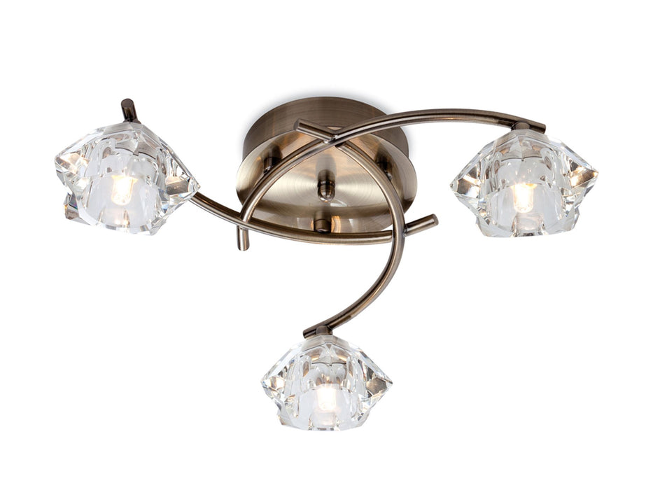 Firstlight Clara 3 Light Flush Fitting 8364AB