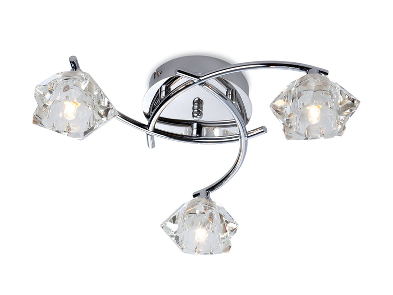 Firstlight Clara 3 Light Flush Fitting 8364CH