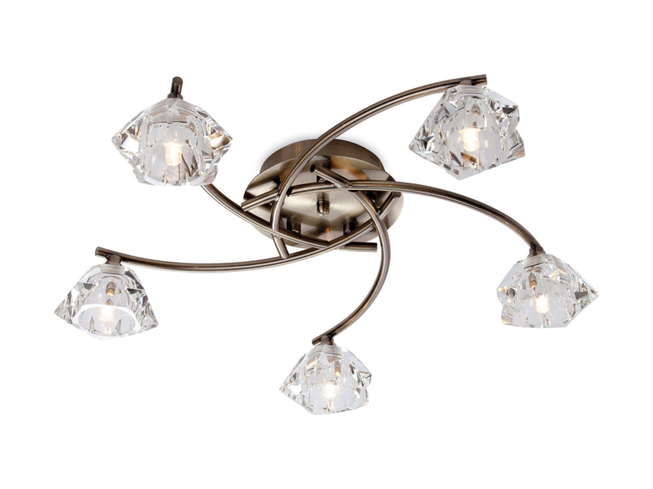 Firstlight Clara 5 Light Flush Fitting 8365AB