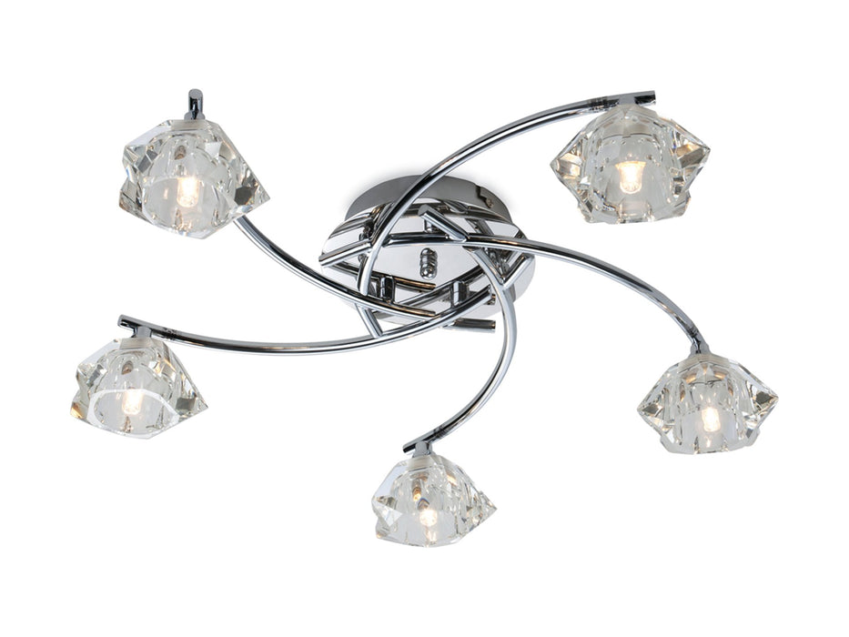 Firstlight Clara 5 Light Flush Fitting 8365CH
