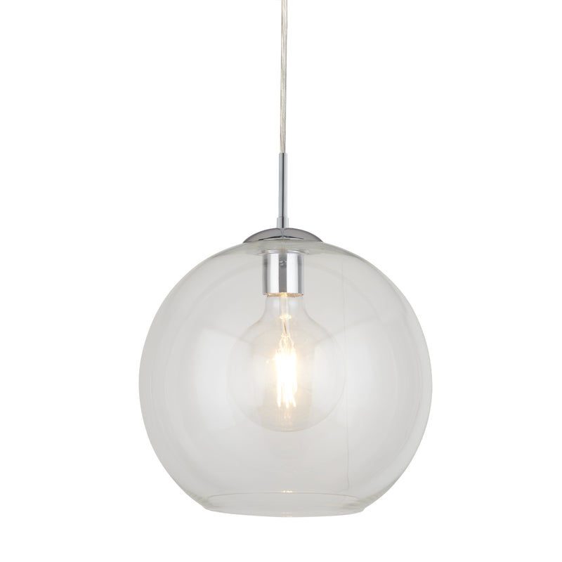 Searchlight  1621CL Balls  Pendant  - Chrome Metal & Glass