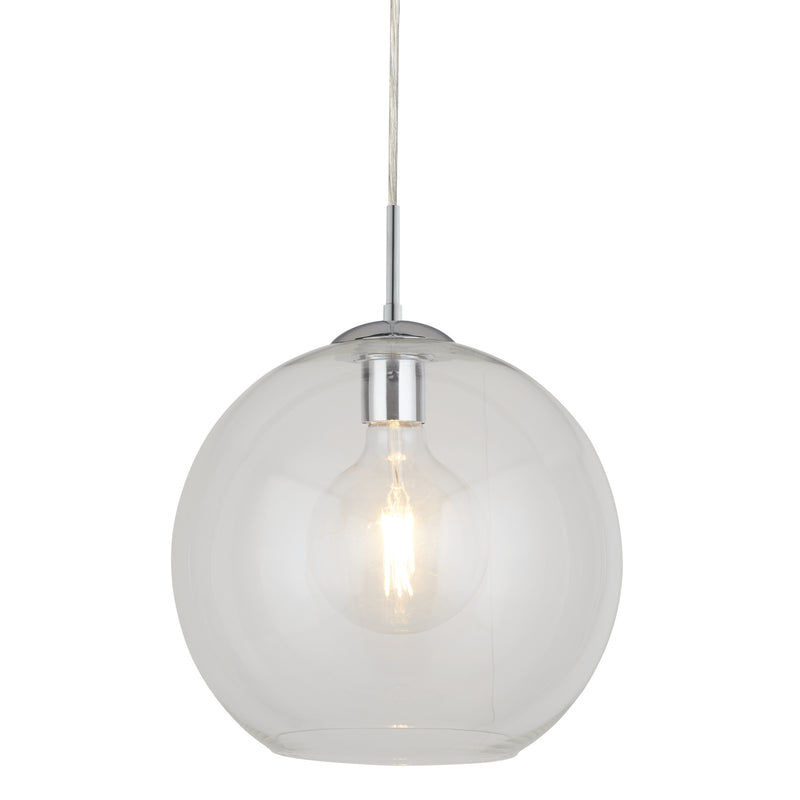 Searchlight  1632CL Balls  Pendant  - Chrome Metal & Glass