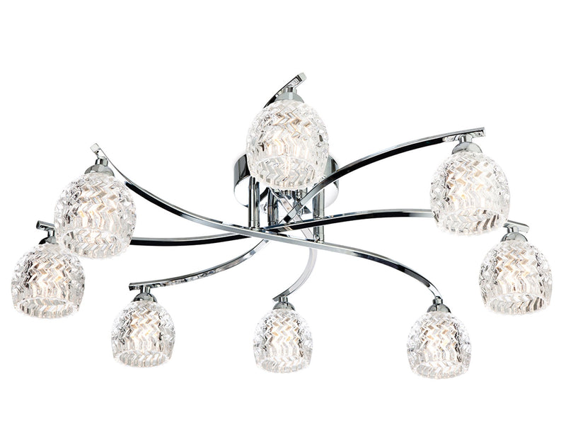 Firstlight Maple 8 Light Flush Fitting 8616CH