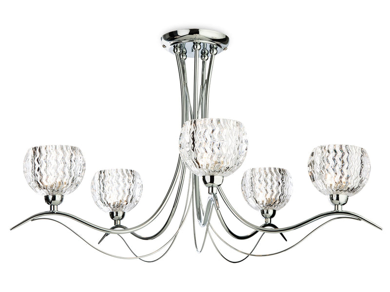Firstlight Blanche 5 Light Flush Fitting 8620CH