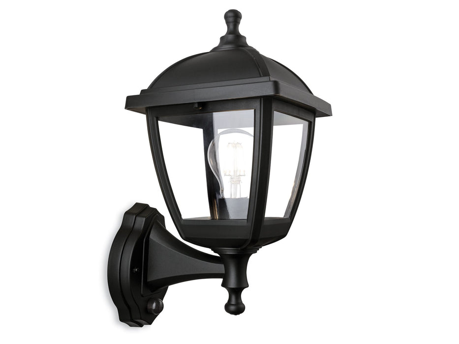 Firstlight Palma Lantern - Wall Light with PIR 2816BK