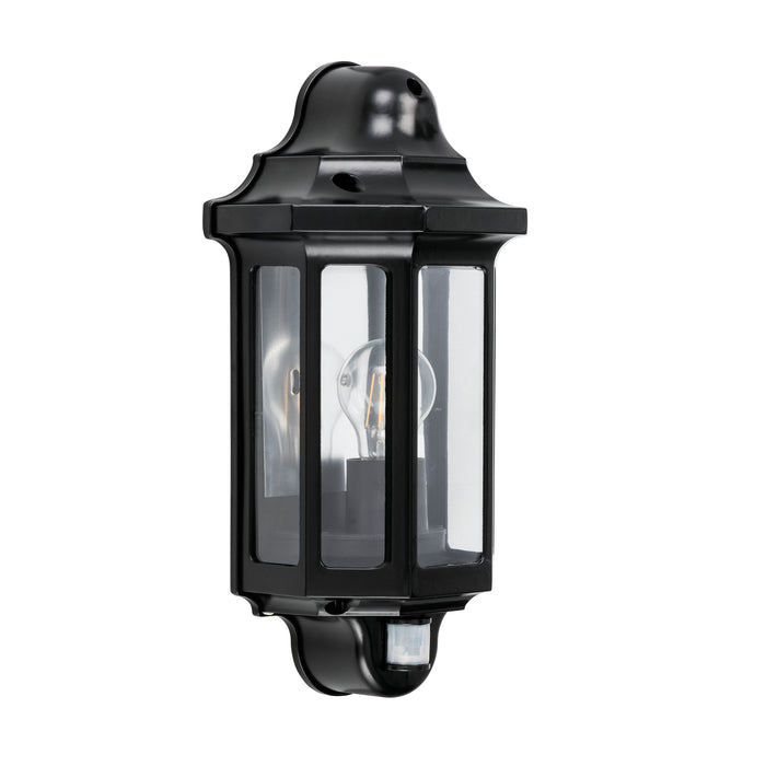 Traditional PIR half lantern IP44 15W - 1818PIR