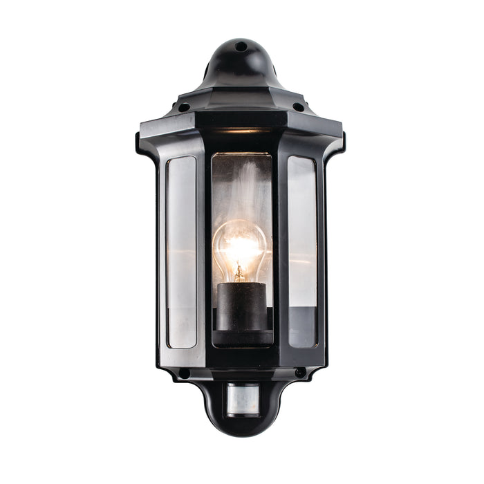 Traditional PIR half lantern IP44 15W - 1818PIR
