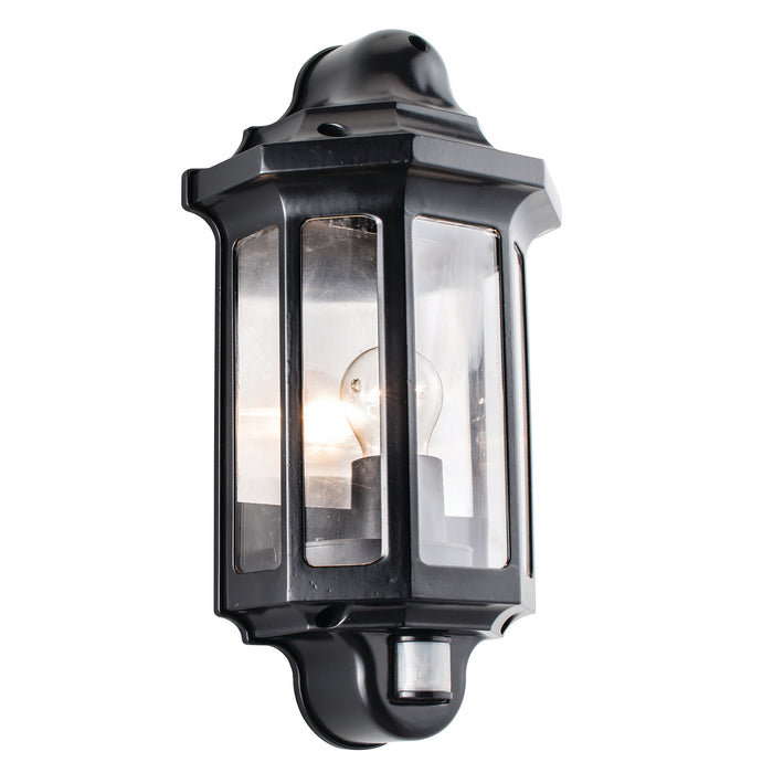 Traditional PIR half lantern IP44 15W - 1818PIR