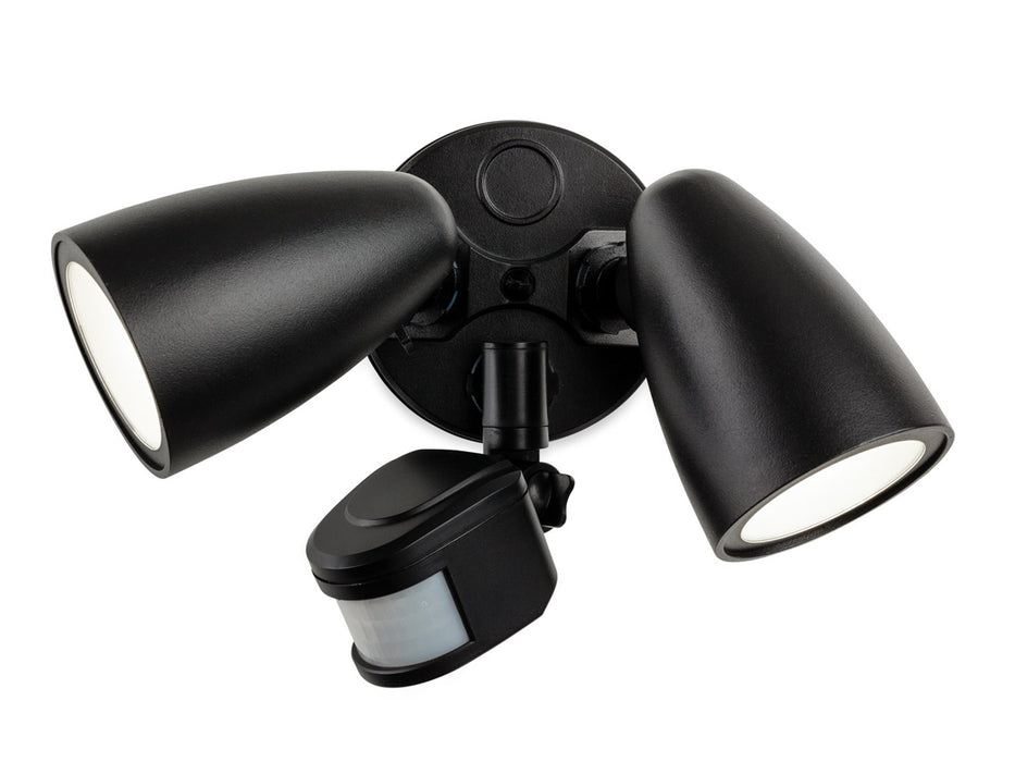 Firstlight Security LED 2 Light Wall with PIR 2836BK