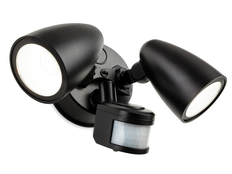 Firstlight Security LED 2 Light Wall with PIR 2836BK