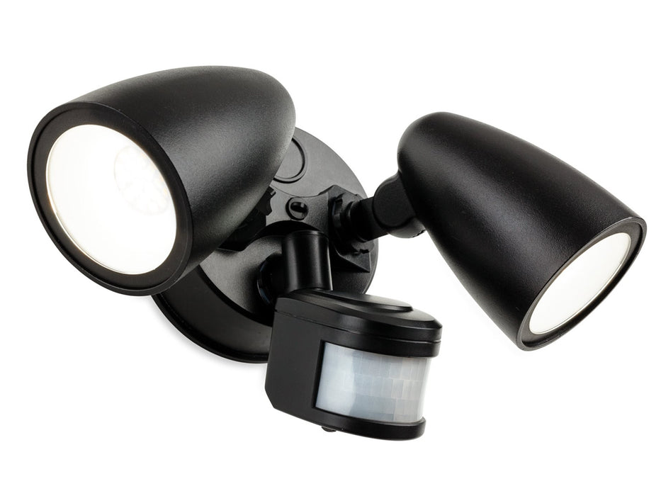 Firstlight Security LED 2 Light Wall with PIR 2836BK