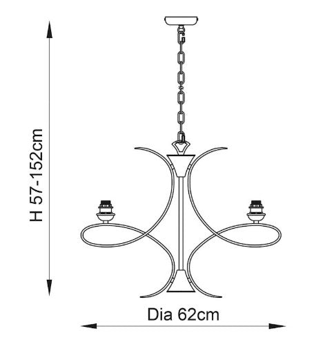 Penn nickel 6lt Pendant - CA7P6N