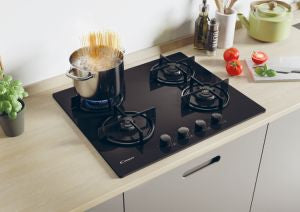Candy CVW6BB 60cm Gas on Glass Hob - Bonus Superstore