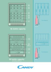 Candy CCVB 60D UK/N Wine Cooler Candy