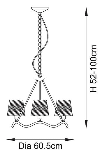 Wriggle 3lt Pendant - 114212