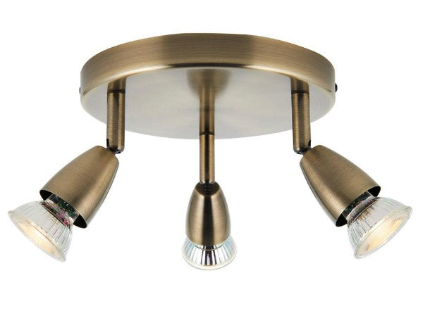 Amalfi 3lt round antique brass 35W - 60997