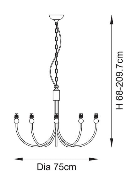 Santiago 5lt Pendant - 112152