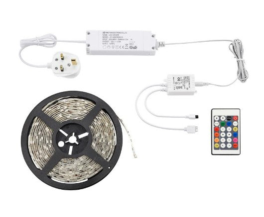 Aqualine 12V premium 5m RGB kit IP44 24W - 51918