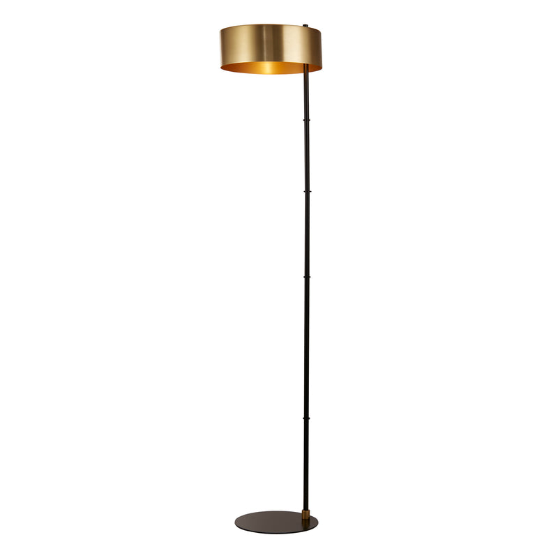 Searchlight  20225-1GO Knox Floor Lamp - Black & Gold Metal