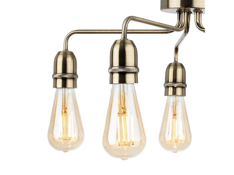 Firstlight Leon 5 Light Flush Ceiling Fitting 2884AB