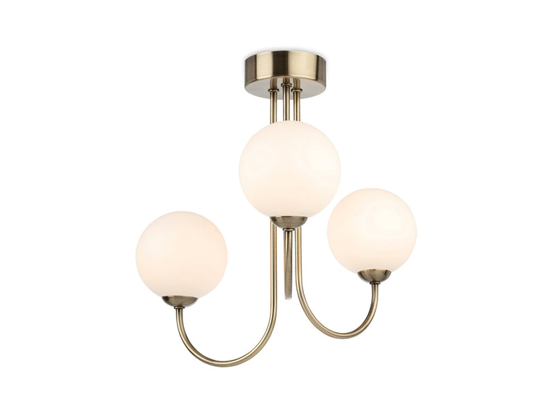 Firstlight Lyndon 3 Light Flush Fitting 2886AB