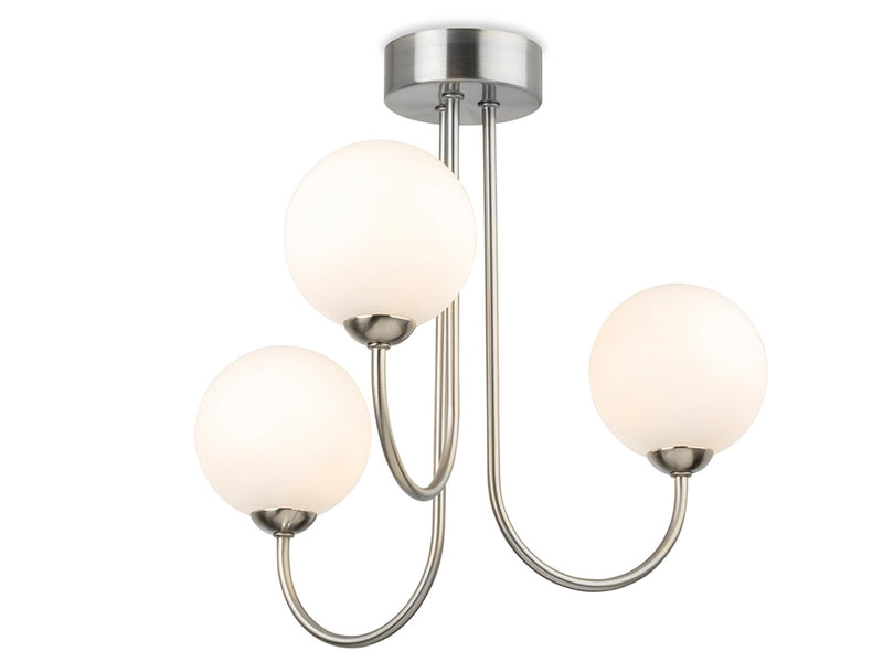 Firstlight Lyndon 3 Light Flush Fitting 2886BS