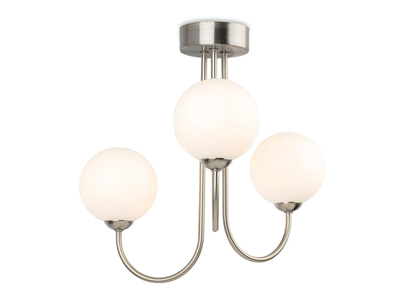Firstlight Lyndon 3 Light Flush Fitting 2886BS