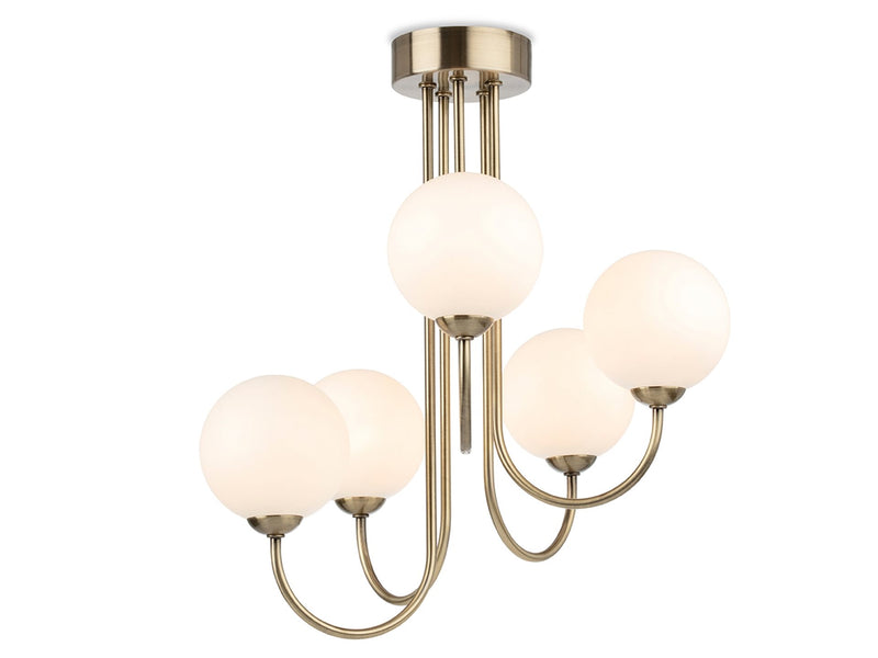 Firstlight Lyndon 5 Light Flush Fitting 2887AB