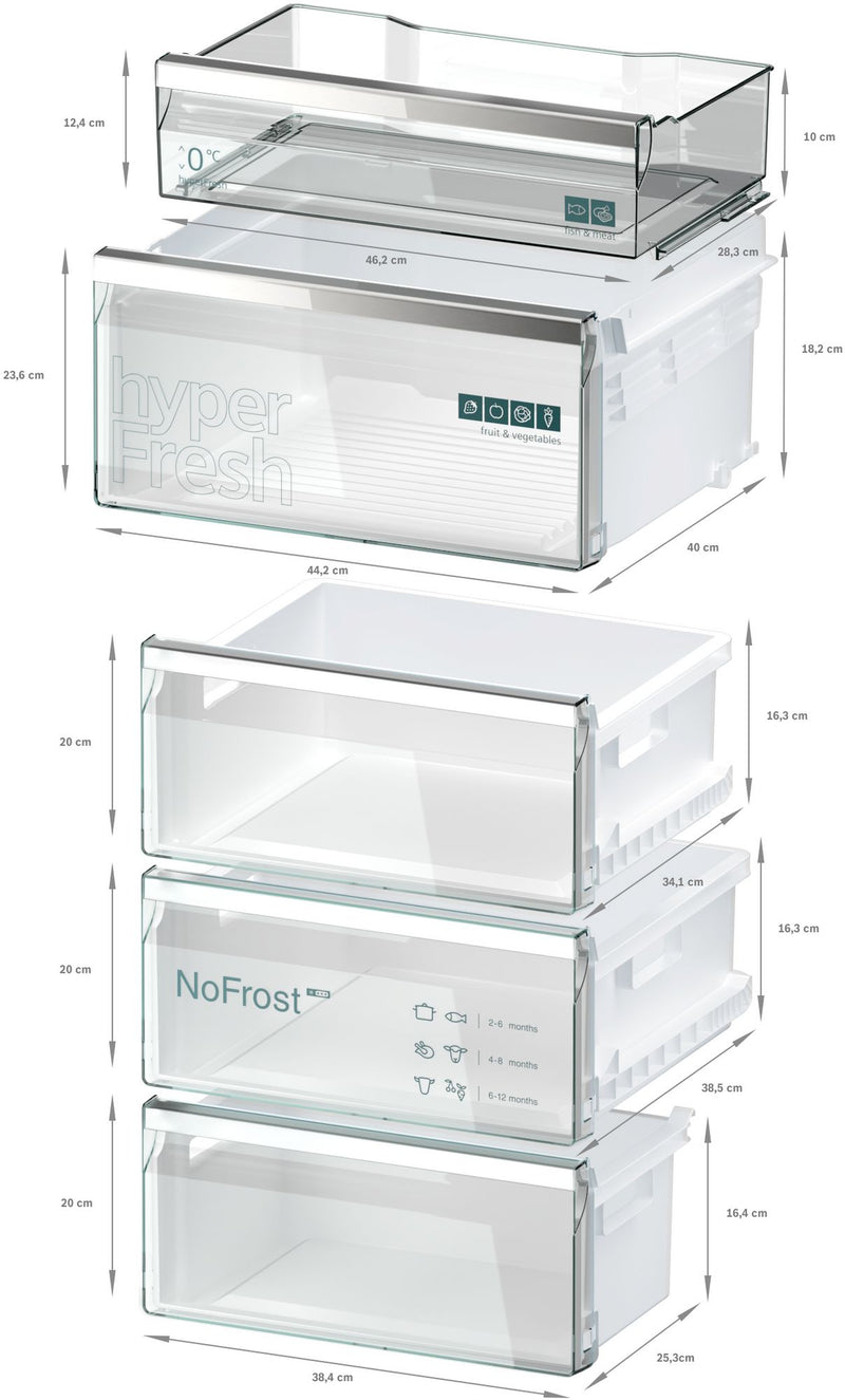 Siemens KG39NEXBF iQ500, Free-standing fridge-freezer - Bonus Superstore