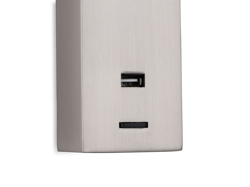 Firstlight Clifton LED Flexi Wall Light & USB 2895BS