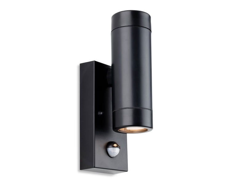 Firstlight Ravel Resin 2 Light Wall with PIR 2912BK
