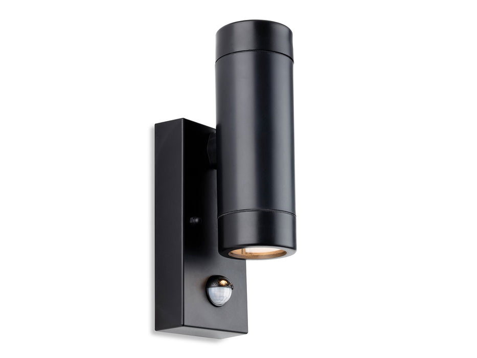 Firstlight Ravel Resin 2 Light Wall with PIR 2912BK