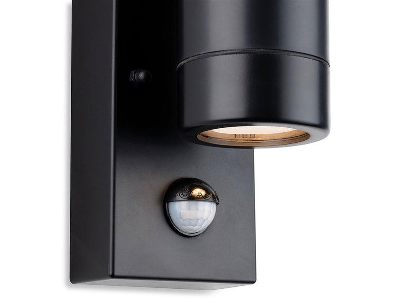 Firstlight Ravel Resin 2 Light Wall with PIR 2912BK