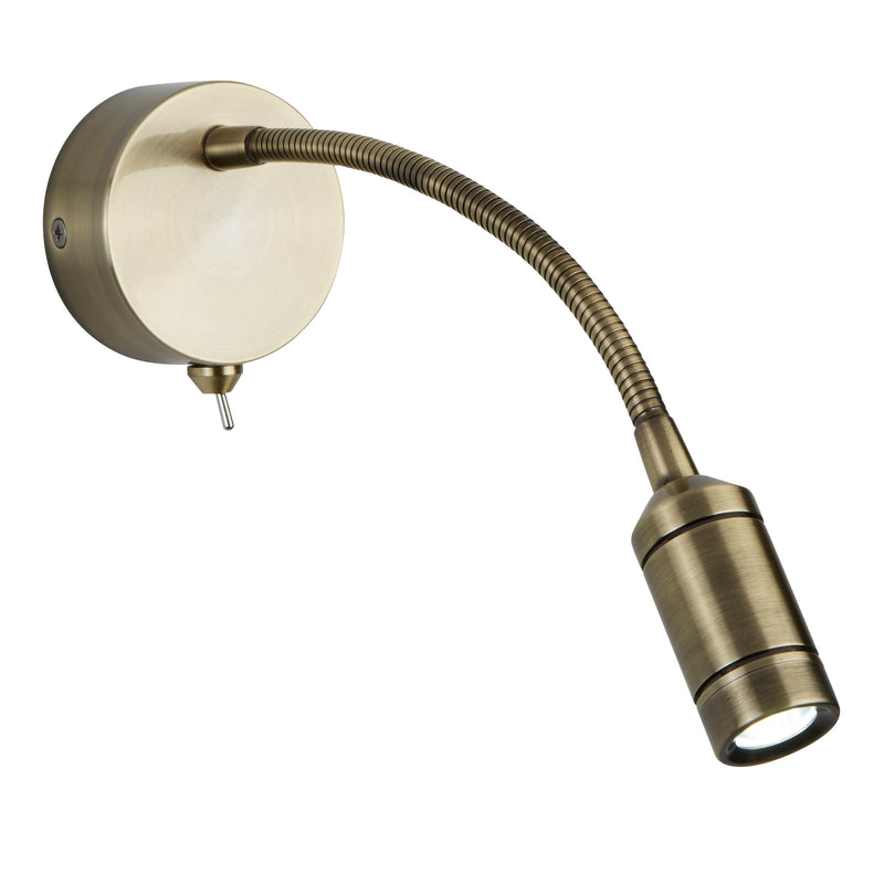 Searchlight  2256AB Flexy Wall Light  - Antique Brass Metal