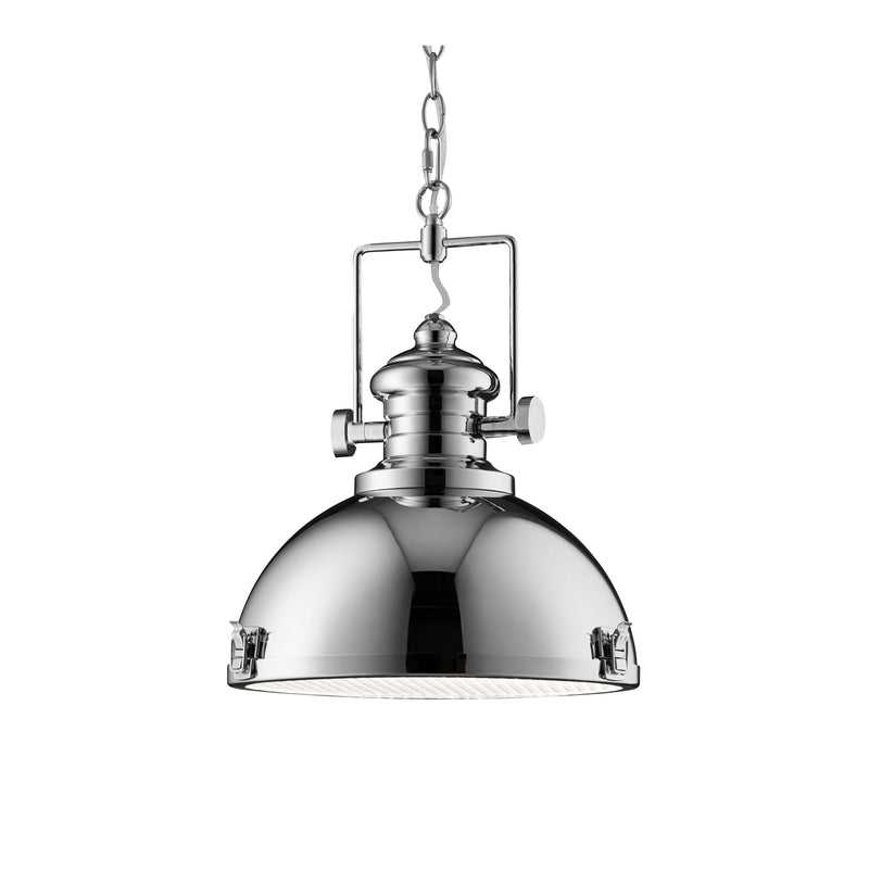 Searchlight  2297CC Louisiana Pendant  - Chrome Metal & Clear Lens