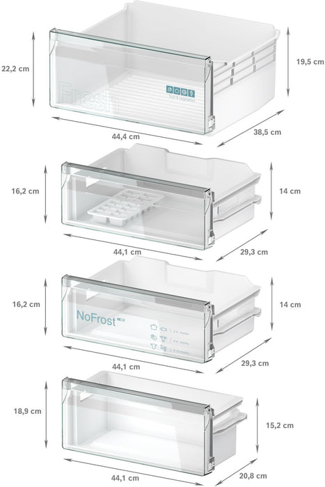 Siemens KI96NNSE0 iQ100, Built-in fridge-freezer - Bonus Superstore