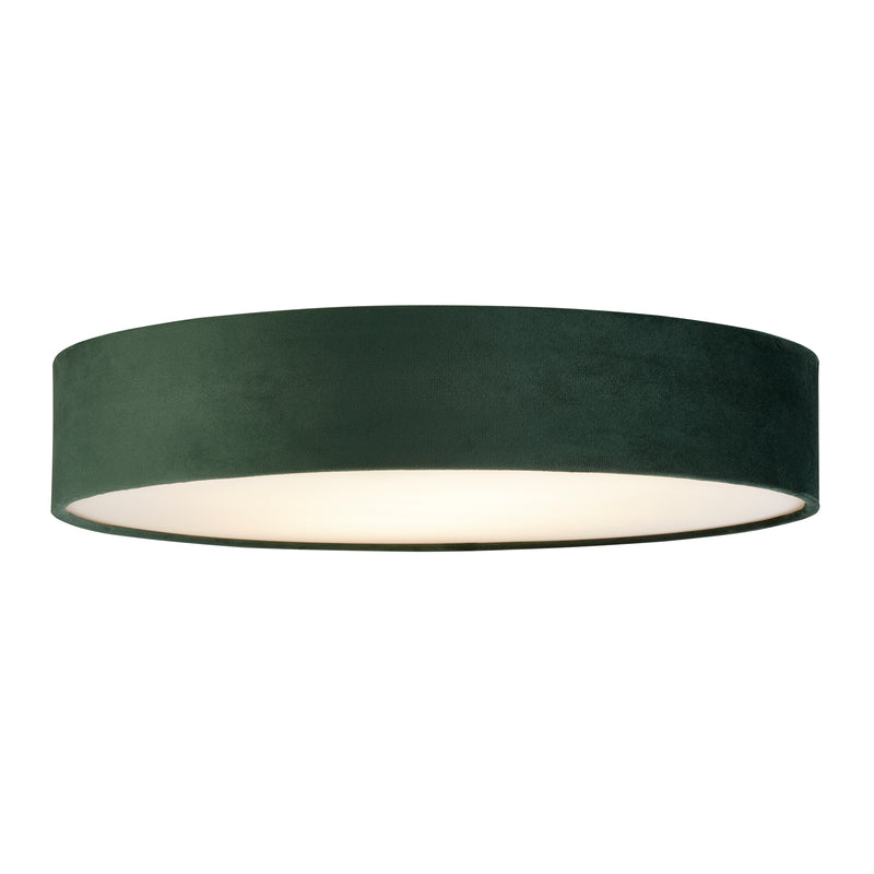 Searchlight  23298-3GR Drum 3Lt Flush - Green Velvet