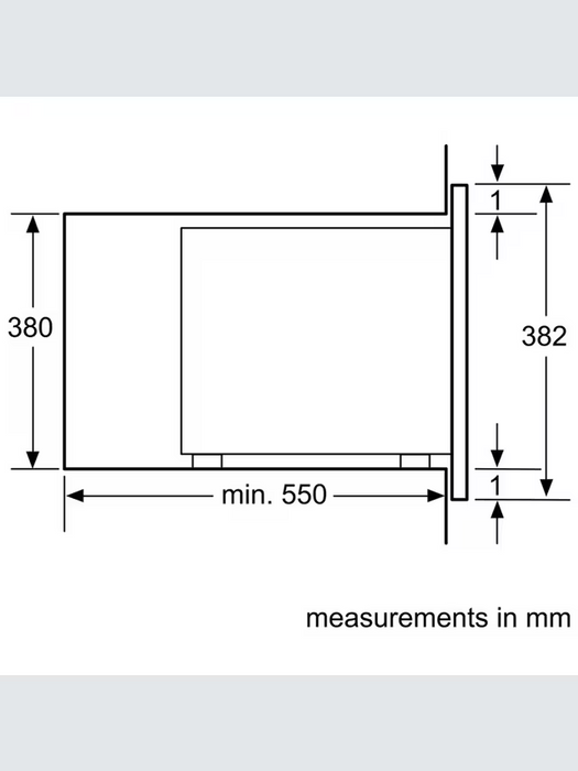 Neff HLAGD53N0B Built-In Microwave Oven with Grill, Black/Silver