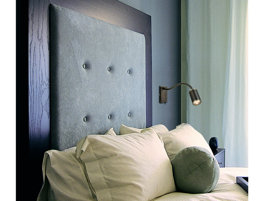 Firstlight Orion LED Flexi Wall Light (Switched) 3454BZ