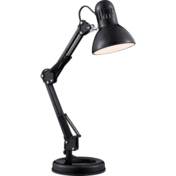 Searchlight 2429BK Desk Table Lamp  - Black Metal