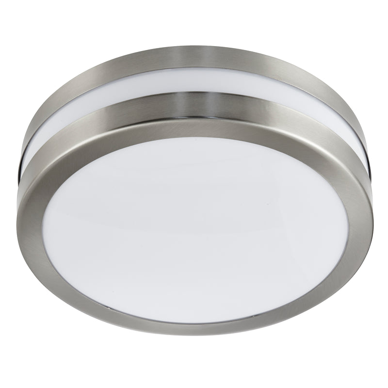 Searchlight  2641-28 Newmark Outdoor Wall/Ceiling - Stainless Steel & Polycarb