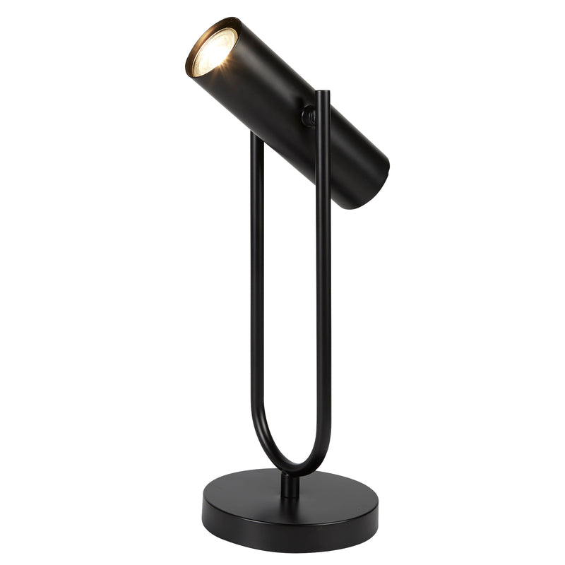 Searchlight  2791BK Telescope Table Lamp  - Matt Black Metal