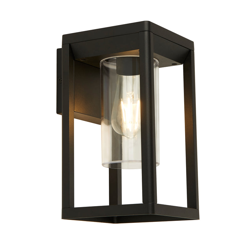 Searchlight  28731BK Atlanta Outdoor Wall Light - Black Metal & Polycarbonate